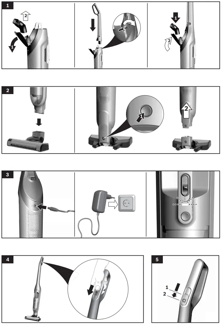 BOSCH BBH3211GB Rechargeable vacuum cleaner - fig
