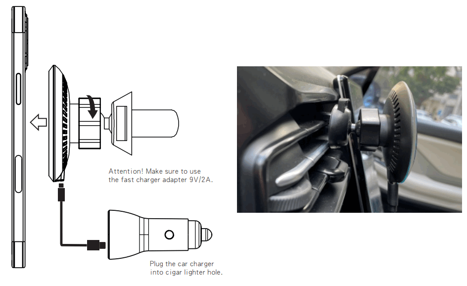 Chargers KP MS15 Magnet Car Wireless Charger - FIGURE 5