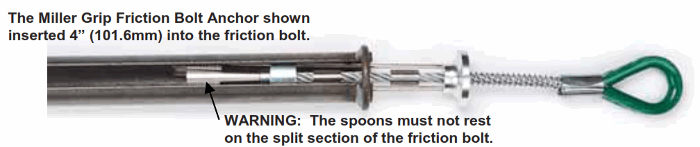 Miller 494 Grip Friction Bolt Anchorage Connector - 2
