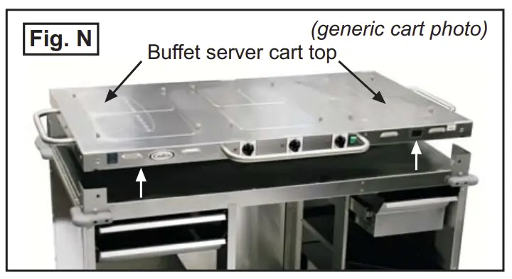 Disassembly For Servicing Optional Buffet Server Top