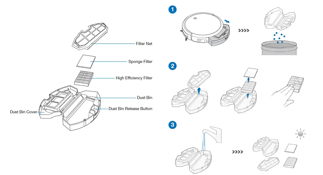 yeedi-k600-Robot-Vacuum-Cleaner-Remote-23