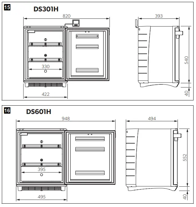 DOMETIC DS301H Medication refrigerator - DS30101