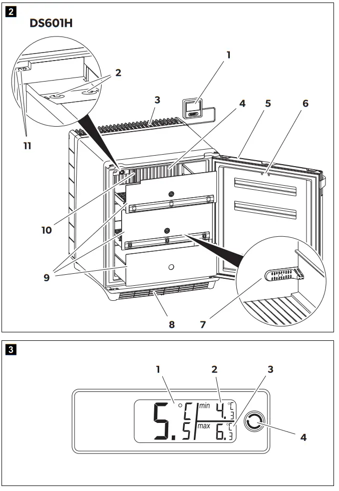 DOMETIC DS301H Medication refrigerator - DS601H