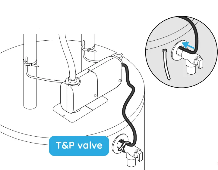 PowerX Electric Water Heater Attach sensors