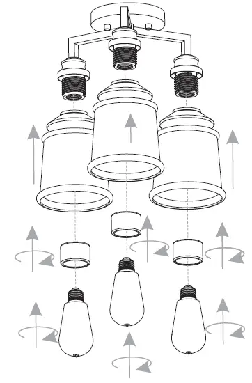 QUOIZEL MCI1614MBK 14 Inch Matte Black Flush Mount Ceiling Light 07