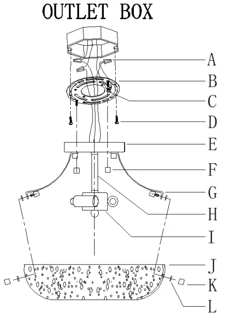 Uolfin 5069556 3-Light 11-Inch Matte Black and Seeded Glass Semi-flush Mount Light-FIG3