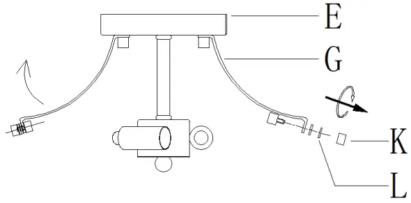 Uolfin 5069556 3-Light 11-Inch Matte Black and Seeded Glass Semi-flush Mount Light-FIG5