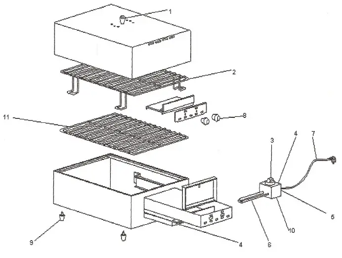 EQUIPEX FM 2 Electric Portable Sodir Smoker - SODIR COUNTERTOP SMOKERS 2