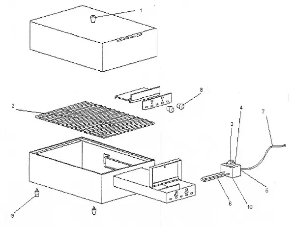 EQUIPEX FM 2 Electric Portable Sodir Smoker - SODIR COUNTERTOP SMOKERS