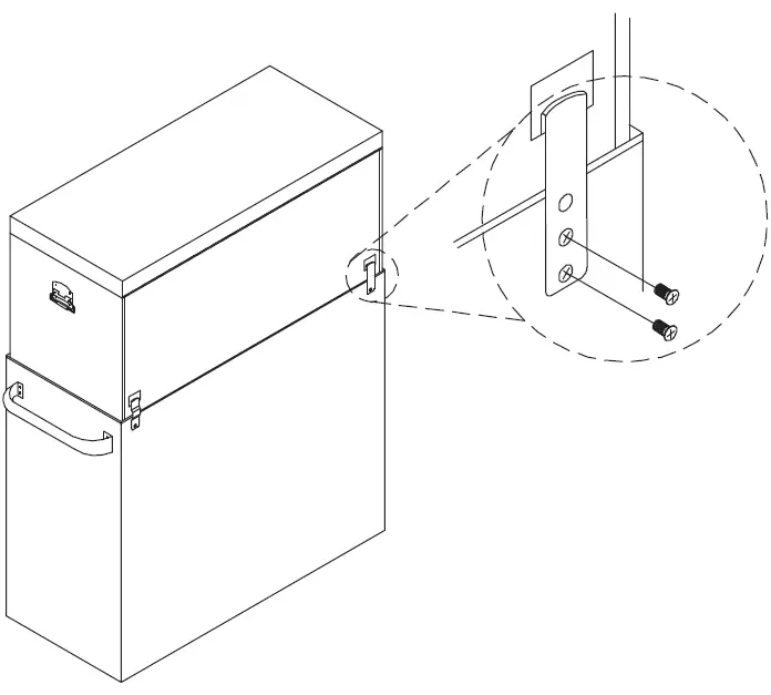 Montezuma M462406CH, M462411TC 46X24 Inch Tool Chest and Cabinet 9