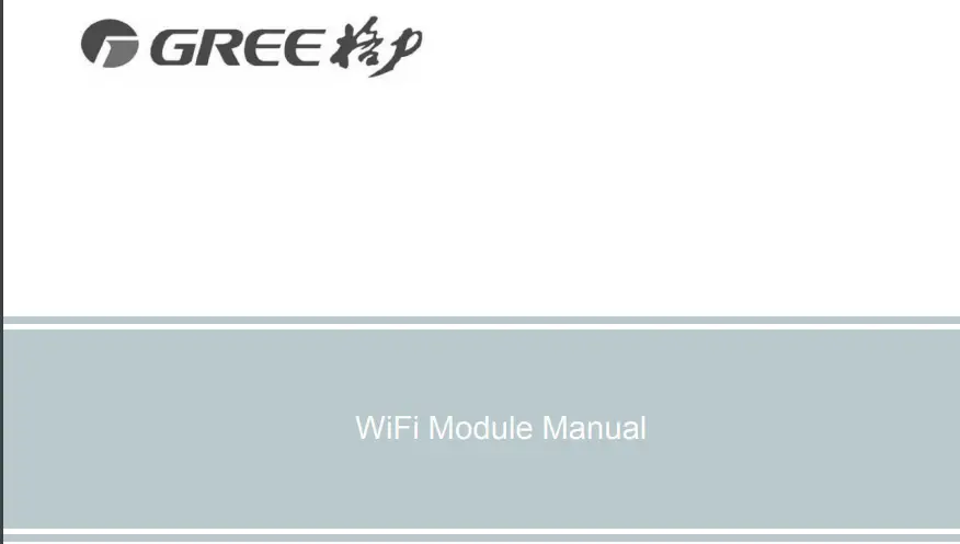 Gree Grjwb04-j4 Wifi Module User Manual Gree Grjwb04-j4 Wifi Module User Manual