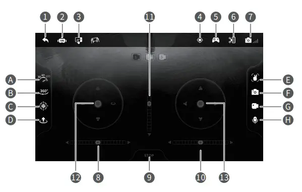 DYNALOG DR DF100B Foldable Drone - App Operation Guide 2