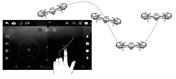 DYNALOG DR DF100B Foldable Drone - App Operation Guide 3