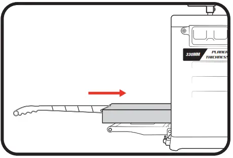 ozito THICKNESSER 330mm 200W Portable Planer - Figure 14