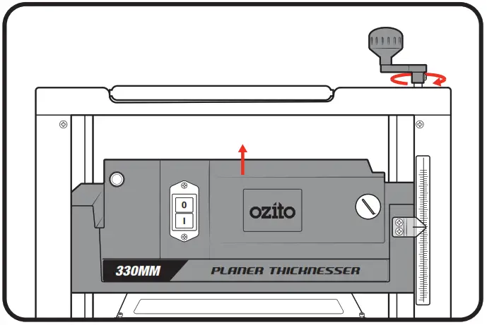 ozito THICKNESSER 330mm 200W Portable Planer - Figure 15