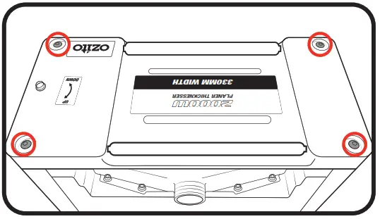 ozito THICKNESSER 330mm 200W Portable Planer - Figure 21