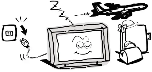 TV set should be disconnected