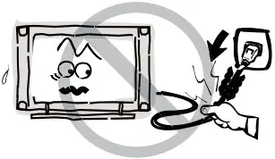 Do not pull the plug out by the wire