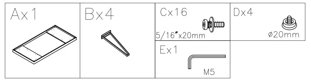 ASHLEY D449-26 Strumford Dining Table - parts