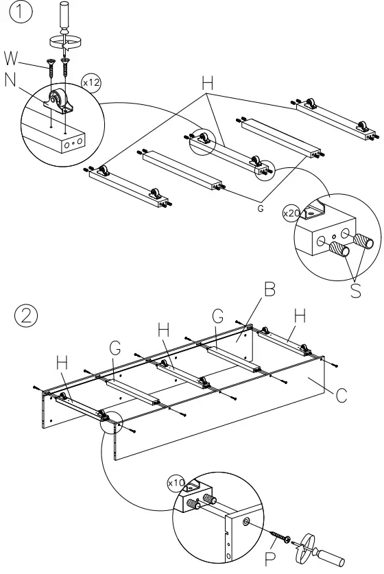 ASHLEY B733-50 Twin Bunk Bed with Underbed Storage-FIG3