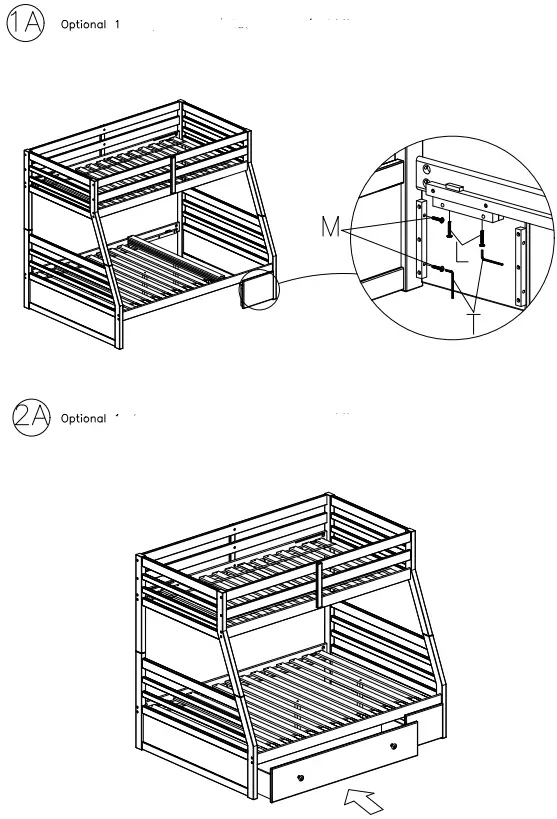 ASHLEY B733-50 Twin Bunk Bed with Underbed Storage-FIG7