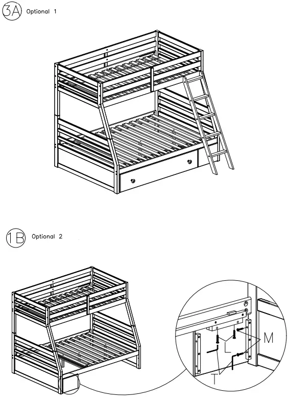 ASHLEY B733-50 Twin Bunk Bed with Underbed Storage-FIG8