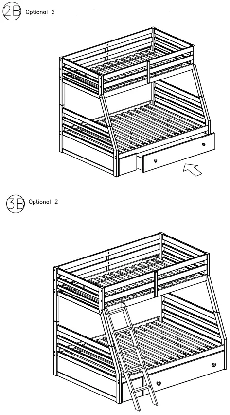 ASHLEY B733-50 Twin Bunk Bed with Underbed Storage-FIG9