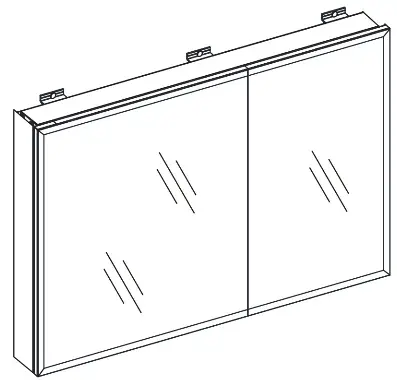 iSTYLE HOME AMC 30 Inch Aluminum Medicine Cabinet - Figure 1