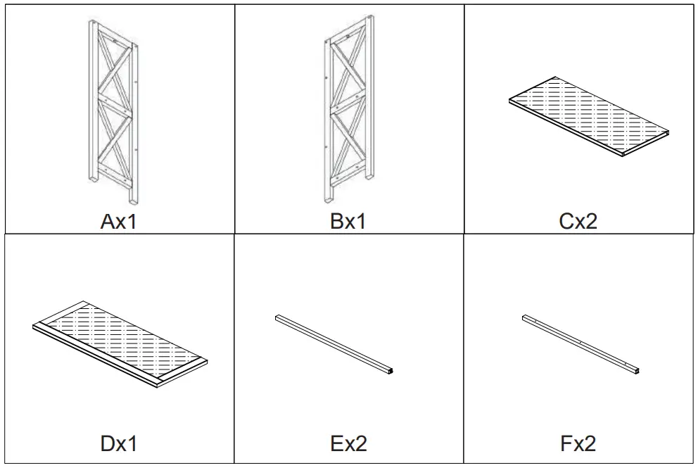 COSTWAY HW63975 3 Shelf Bookcase - fig 3