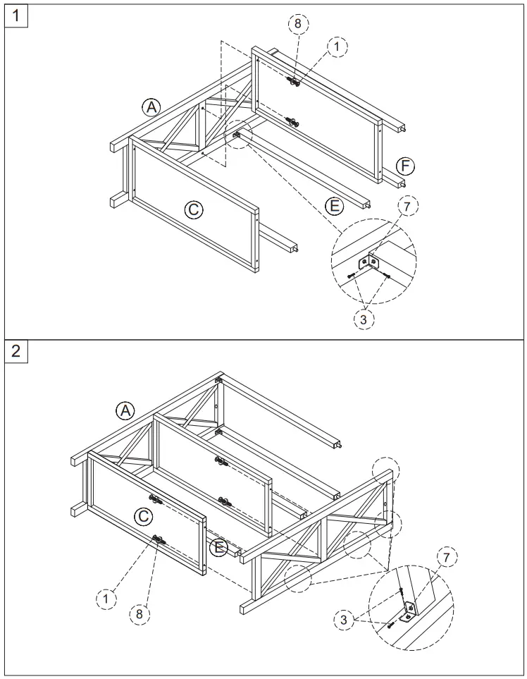 COSTWAY HW63975 3 Shelf Bookcase - fig 4