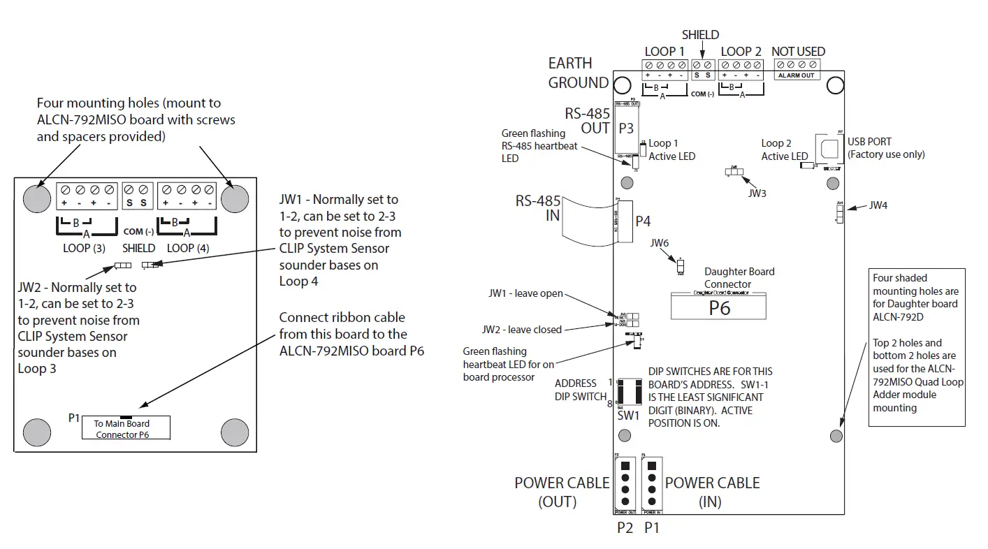 Mircom ALCN 792MISO D Isolated Quad Loop Adder Module 2