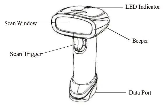 2CONNET-M930Z-Wired-1D-2D-QR-Handheld-Barcode-Scanner-FIG-2