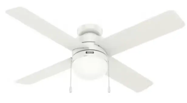 Hunter-52420-Timpani-52-Inch-Fresh-White-Ceiling-Fan-with-LED-Light-product-image