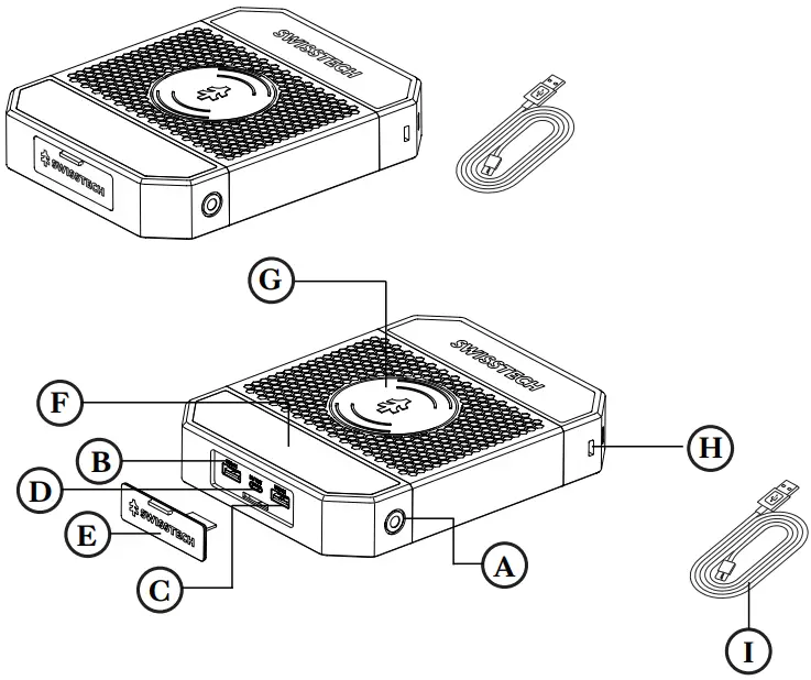 SWISS TECH 33658 40000mAh Ultimate Plus Power Bank - USB wall adapter