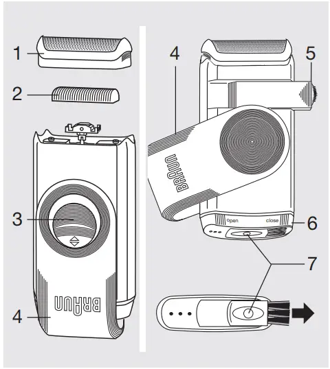 Braun M90 Electric Razor for Men fig1