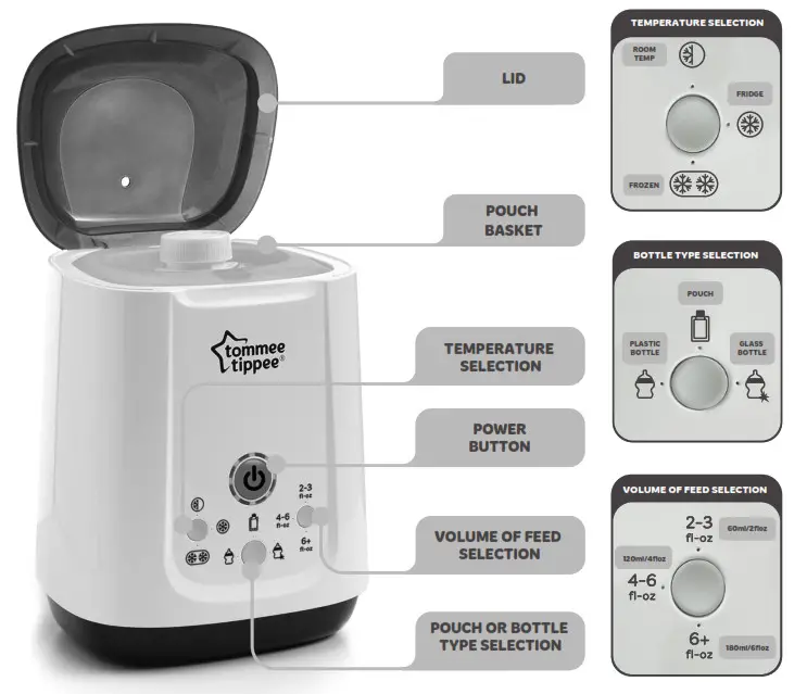 Tommee Tippee Pouch and Bottle Warmer