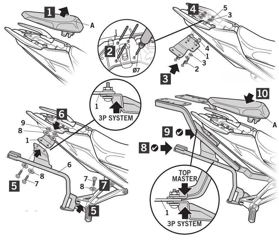 SHAD Voge 300R (20-21) 3P Pannier- Fitting Ki