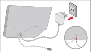 ONE FOR ALL SV9420 Amplified Indoor Antenna - START2
