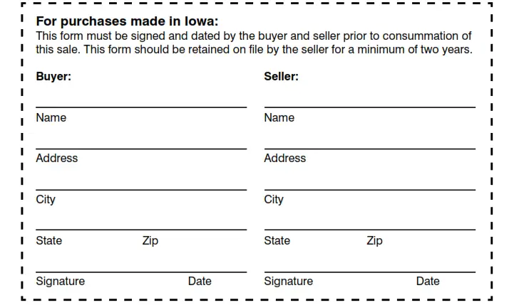 Purchases Made in Iowa