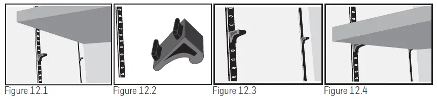 GUN RACK AND SHELVES