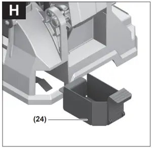 Dust/chip extraction