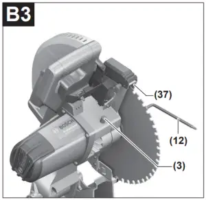 Changing the saw blade