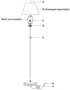 VISUAL COMFORT TOB 1002 Bryant Floor Lamp