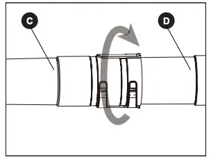 ASSEMBLING THE REAR BLOWER TUBE Figure 4