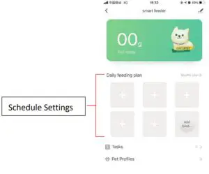 TT PA015 Smart Pet Feede - Setting Schedule