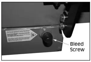 Clarke 3402041 Petrol Driven Log Splitter - Bleed Screw