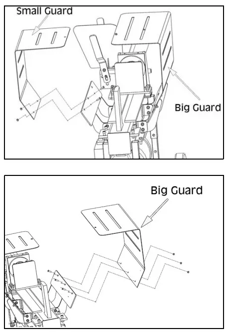 Clarke 3402041 Petrol Driven Log Splitter - small guard