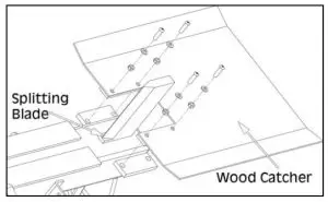 Clarke 3402041 Petrol Driven Log Splitter - wood catcher