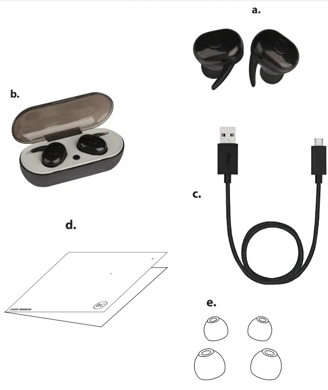 Kingray Electronics Wireless Gear True Waireless Stereo Earbuds-fig1