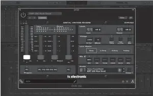 tc electronic DVR250-DT Digital Vintage Reverb Plug-In - Software